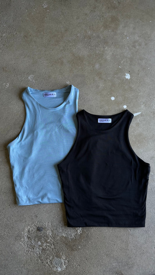 Double Layered Racer Back Tank Top